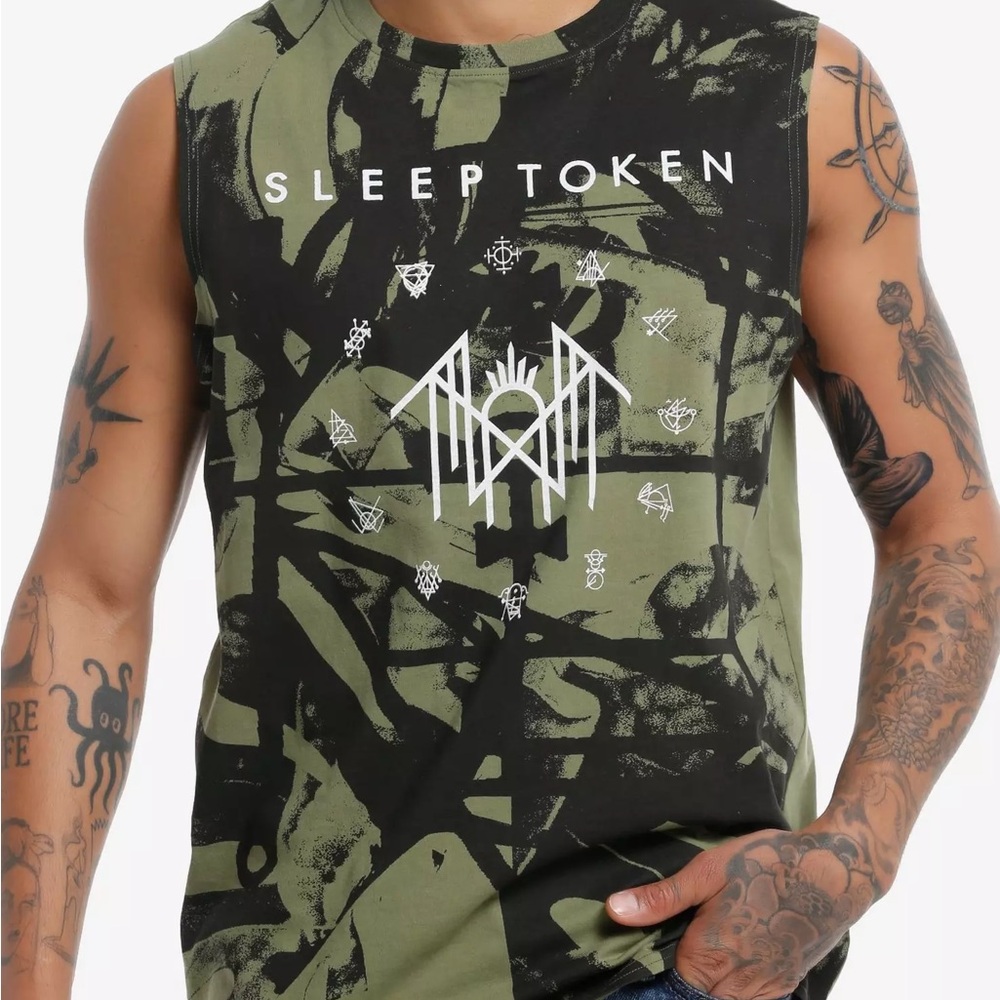 Sleep Token Rune Circle Muscle Tank Top Hot Topic - Picture 2 of 3